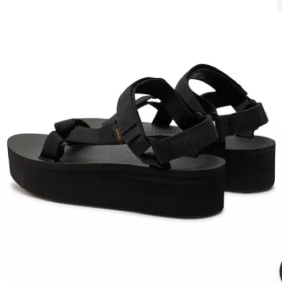 Teva Black Platform Sandals - Picture 3 of 15